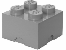 LEGO storage box 4 svetlo šedý