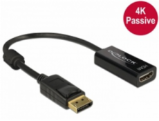 Delock Adaptér Displayport 1.2 samec > HDMI samice 4K pasivní černý