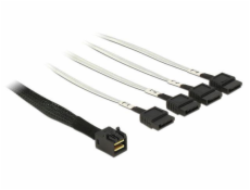 Delock 83392 Kabel Mini SAS HD SFF-8643 > 4 x SATA 0,5 m 