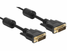 DeLOCK 83189 Kabel DVI 24+1 DVI-D 24+1 Stecker auf DVI-D 24+1 Stecker 1m černá