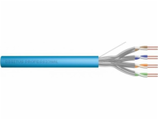 DIGITUS Instalační kabel CAT 6A U-FTP, 500 MHz Eca (EN 50575), AWG 23/1, buben 305 m, simplex, barva modrá