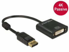 DeLOCK 62601 Adapter DisplayPort auf DVI 4 Passiv DisplayPort Stecker auf DVI-I 24+5 Buchse 20cm černá