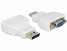 Delock adaptér Displayport 1.1 samec > VGA samice bílý