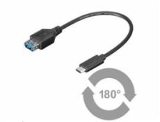 PREMIUMCORD Adaptér USB 3.1 C/male - USB 3.0 A/female, OTG, 0,2m