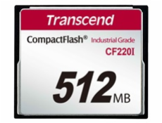 Transcend 512MB INDUSTRIAL TEMP CF220I CF CARD (SLC) Fixed disk and UDMA5