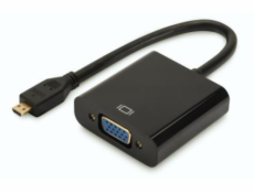 DIGITUS DA-70460 Digitus Audio-Video Adapter microHDMI type D to VGA, FHD, audio 3.5mm MiniJack