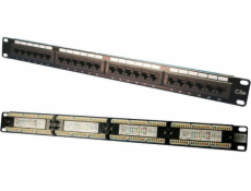 Patch panel CAT5e 24-porty 