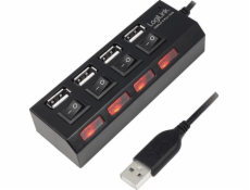 LogiLink 2.0 USB HUB 4-porty s prepínačom UA0128