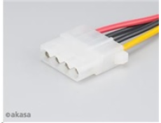 AKASA kabel  SATA redukce napájení na 4pin Molex, 15cm