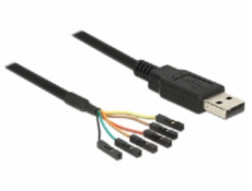 Konverter USB 2.0 Stecker > TTL 6 Pin Header Buchse einzeln 1,8 m (3,3 V)