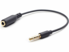 GEMBIRD CCA-419 3.5 MM 4-PIN audio cross-over adapter cable black