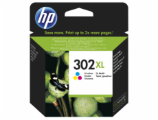 Inkoust HP 302XL 3barevná kazeta, ink cartridge (3 color), F6U67AE