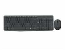 Logitech MK235 Wireless Keyboard and Mouse Combo 920-007933 MK235, CZ, černá