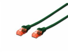 Digitus Ecoline Patch Cable, UTP, CAT 6e, AWG 26/7, zelený 2m, 1ks