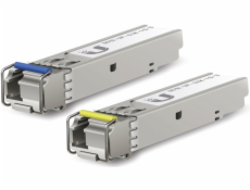 UBNT U Fiber UF-SM-1G-S, 2-PACK [2ks (1 pár) SFP 1G WDM modulů, Single-Mode, BiDi, LC konektor]