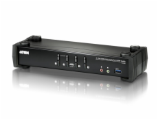 ATEN KVM switch CS-1924, 4-Port USB 3.0 4K DisplayPort (4K,USB 3.1 Gen 1)