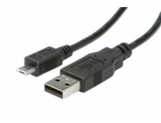 Kabel USBA(M)-microUSB B(M), 5pinů Nokia CA-101, Kodak #8913907 0,8m, černý