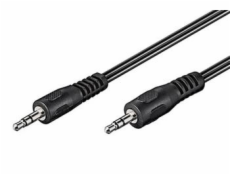 Kabel propojovací audio Jack 3,5(M) - Jack 3,5(M), 2,5m