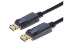 PREMIUMCORD DisplayPort 1.2 přípojný kabel M/M, zlacené konektory, 0.5m