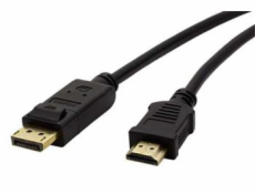 Kabel propojovací DisplayPort DP(M) - HDMI(M), 3m