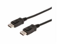 Kabel PremiumCord propojovací DisplayPort DP(M) - DP(M), 1m, stíněný, černý