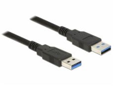 Delock Kabel USB 3.0 Typ-A samec > USB 3.0 Typ-A samec 0,5 m černý