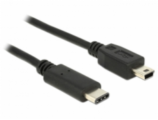 Delock Kabel USB Type-C™ 2.0 samec > USB 2.0 typ Mini-B samec 0,5 m černý