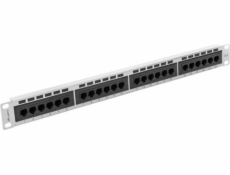 Lanberg patch panel 24 port 1U cat.6 UTP gray PPU6-1024-S