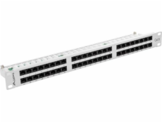 Patch Panel 48 Port 1U Kat.6 szary 