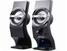 Audiocore AC805 loudspeaker 2-way Black  Silver Wired 3 W