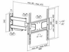 LOGILINK BP0014 LOGILINK - TV wall mount, 32-55, max. 50 kg