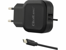 Qoltec 50189 mobile device charger Indoor Black