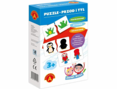 Puzzle Przód i tył ,Zabawa i nauka