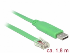 Delock Adaptér USB 2.0 Typ-A samec > 1 x Serial RS-232 RJ45 samec