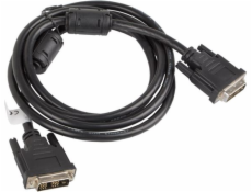 Lanberg CA-DVIS-10CC-0018-BK DVI cable 1.8 m DVI-D Black