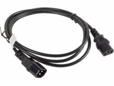 Lanberg CA-C13E-10CC-0018-BK power cable Black 1.8 m C13 coupler C14 coupler