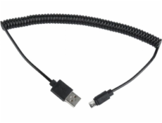 GEMBIRD Kabel CABLEXPERT USB A Male/Micro B Male 2.0, 1,8m, Black, kroucený