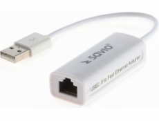 Savio CL-24 cable gender changer USB RJ-45 White