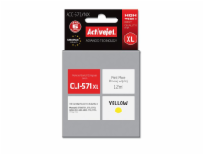 Activejet ACC-571YNX ink for Canon printer; Canon CLI-571Y XL replacement; Supreme; 12 ml; yellow