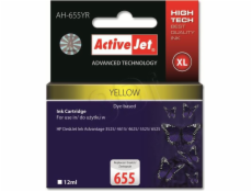 Activejet AH-655YR ink for HP printer; HP 655 CZ112AE replacement; Premium; 12 ml; yellow