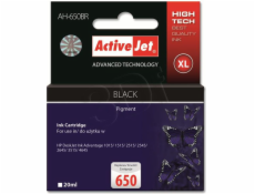 Activejet AH-650BR ink for HP printer; HP 650 CZ101AE replacement; Premium; 20 ml; black