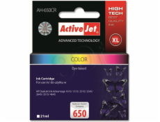 Activejet AH-650CR ink for HP printer; HP 650 CZ102AE replacement; Premium; 21 ml; color