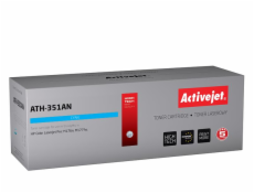 Activejet ATH-351AN toner for HP printer; HP CF351A replacement; Supreme; 1100 pages; cyan