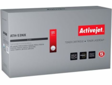 Activejet ATH-53NX toner for HP printer; HP 53X Q7553X  Canon CRG-715H replacement  Supreme; 7900 pages; black