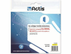 Actis KC-551Y ink for Canon printer; Canon CLI-551Y replacement; Standard; 12 ml; yellow (with chip)