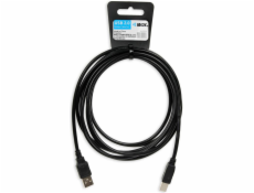 iBox IKU2D USB cable 3 m USB 2.0 USB A USB B Black