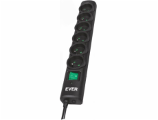 Ever OPTIMA 1.5m surge protector 6 AC outlet(s) 250 V Black