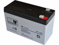 MPL MW POWER MWS 7.2-12 UPS battery Lead-acid accumulator VRLA AGM Maintenance-free 12 V 7 2 Ah Black  Grey