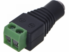 Electrical power plug Black Green