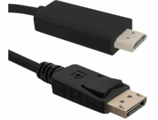 Qoltec 50441 DisplayPort v1.1 male | HDMI male | 4K | 2m